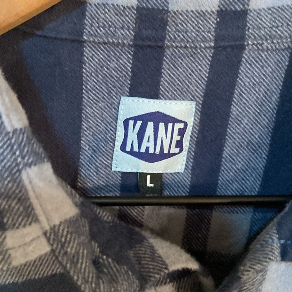 🔥EC🔥Kane Brewing Company 100% Cotton Classic Flannel Button Up Shirt. - Picture 2 of 7
